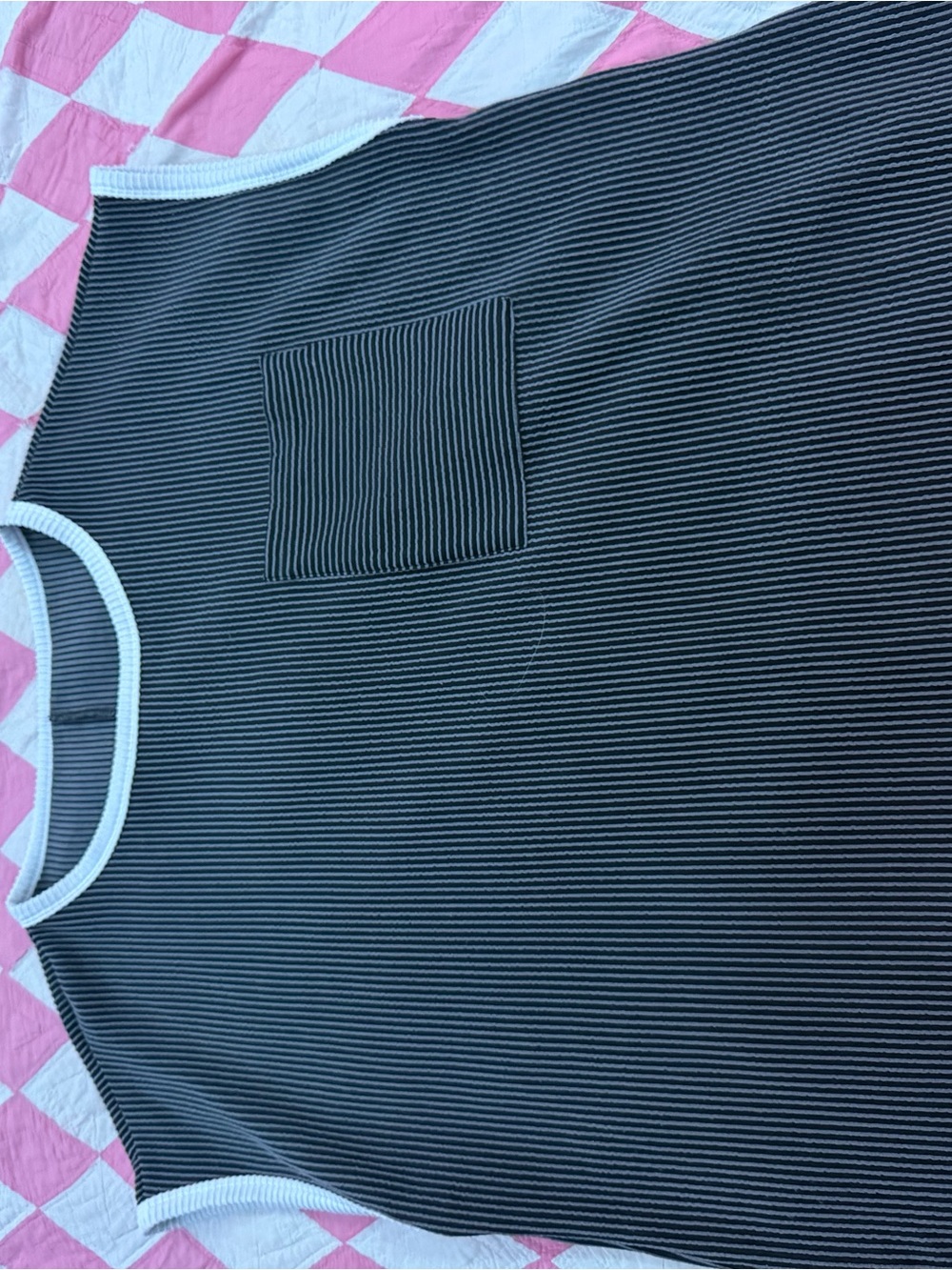 Unbranded Womens Black & White Stripe One-Piece shirt